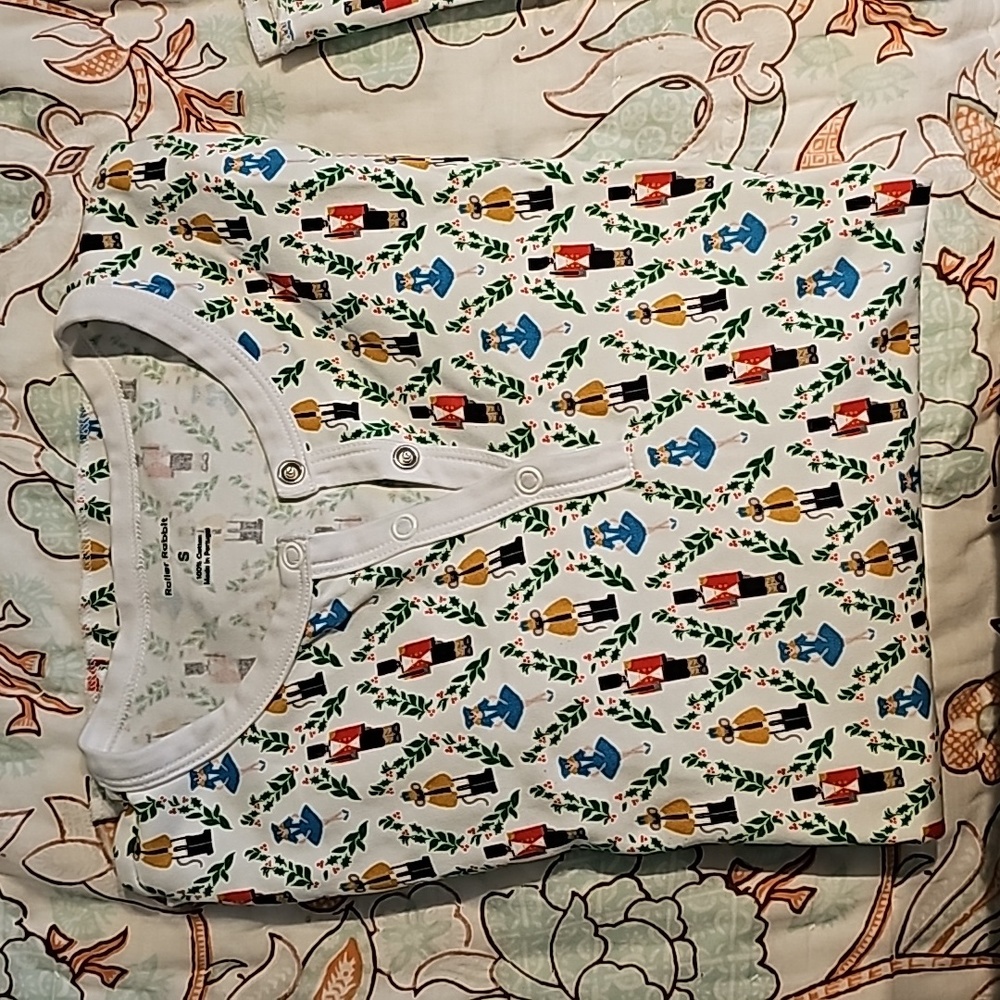 Roller Rabbit Party Plum Nutcracker Pajamas Gem